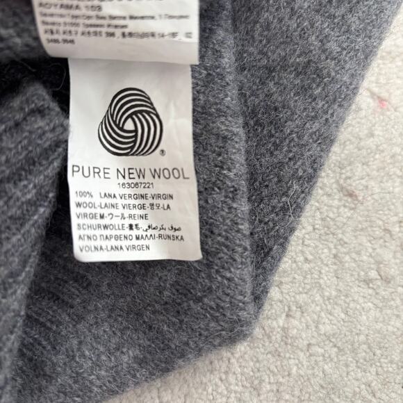 UNITED COLORS OF BENETTON "NEVER ENOUGH" WOOL PULLOVER SWEATER MEN SIZE LARGE - Picture 8 of 9